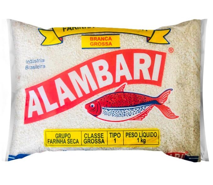 Farinha de Mandioca Branca Grossa 1Kg