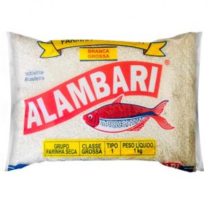 Farinha de Mandioca Branca Grossa 1Kg