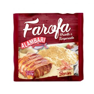 Farofa de Mandioca Temperada Sabor Bacon 250g
