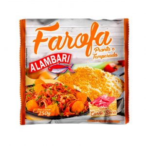 Farofa de Mandioca Temperada Sabor Carne Seca 250g